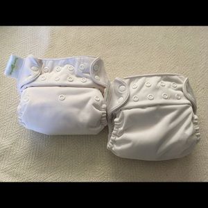 Two EUC BumGenius Freetime cloth diapers